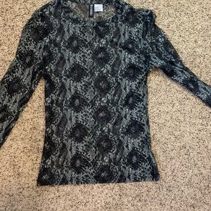 Mesh Long Sleeve Shirt